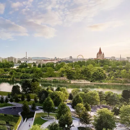 Nähe Austria Center Wien - Neubauwohnung mit Freifläche und Blick auf die Donauinsel - Bild 3