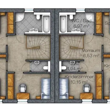 Neubau Doppelhaushälfte mit großem sonnigem Garten! - Bild 3