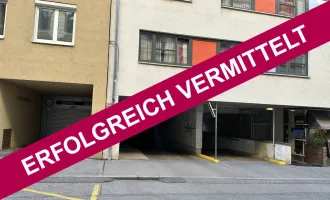 ERFOLGREICH VERMITTELT: Zentraler Garagenstellplatz