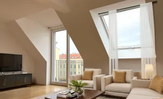 Helle 4-Zimmer DG-Maisonette  mit großem Balkon Nähe U1!