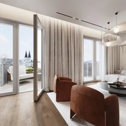 PENTHOUSE mit FERNBLICK - Provisionsfrei - ca. 196m² NFL - 3-4 Zimmer - 2 Balkone - ca. 65m² Terrasse - Klimaaktiv Gold Standard - Bild 3