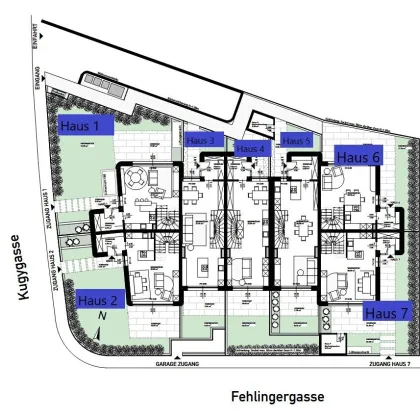 Toplage 1130 Wien - Reihenhaus mit Garten und eigenem Zugang über Tiefgarage - Bild 2