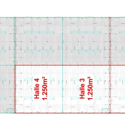 5.000 bis 6.250m² moderne Gewerbehalle mit bis zu 9.000m² Lagerfläche - Laderampen, Autobahnanschluss, uvm. - Bild 2