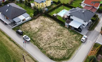 Sonniges Baugrundstück in moderner Siedlung mit Blick auf die Berge in +++ St. Marein +++