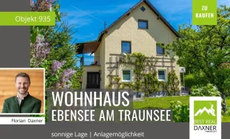 Wohnhaus mit separater Einliegerwohnung in sonniger Lage von Ebensee am Traunsee