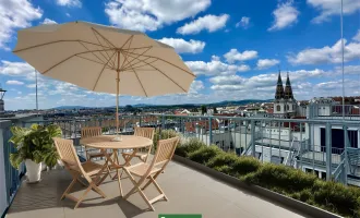 Hochwertige Maisonette-Wohnung in zentraler Lage - Einbauküche und Dachterrassen inklusive!