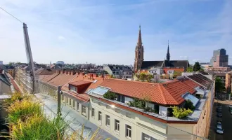 Neuer Preis! WOW! Wohntraum im Dachgeschoss mit Fernblick und Parkplatz! Mit dem Lift in die Wohnung + 2 Terrassen + Perfekte Raumaufteilung + Traumhaftes Altbauhaus!