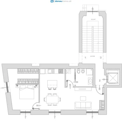 34124 Triest Palazzo Haggi - Appartement in ruhiger und zentraler Lage - Bild 2