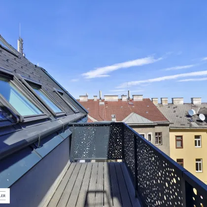 3-Zimmer-Dachgeschosswohnung mit Balkon auf einer Ebene Nähe Schloss Schönbrunn - Bild 3