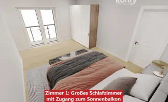 3-Zimmer-Wohnung inklusive Sanierungspaket, Balkon mit Fernsicht! Jetzt besichtigen und Böden, Fliesen und Türen vor Bezug frei wählen!