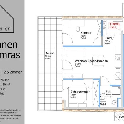 Exklusiver Neubau - Wohnen in Amras - Top03 1.OG - Bild 2