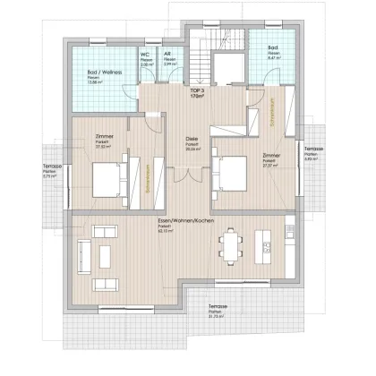 Endorfin: 5-Zimmer-Dachgeschosswohnung am Heuberg/Bittsolweg! - Bild 3