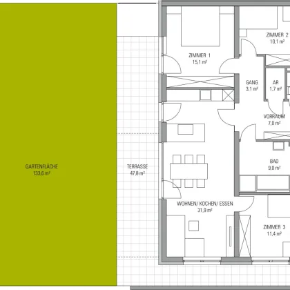 Vermietete Bestandswohnung in Seiersberg (Graz) als Investment mit sofortigen Mieteinnahmen! Top-Rendite! >> inkl. 1 Parkplatz + 1 Carport-Platz + Küche (B-OSB1/07) - Bild 2