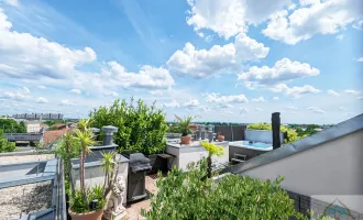 Den Arbeitsalltag im eigenen Whirlpool auf der riesigen Dachterrasse vergessen und die Seele baumeln lassen!