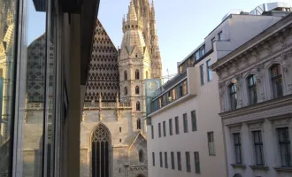 Schöne zwei Zimmer Wohnung mit Blick auf den Stephansdom!