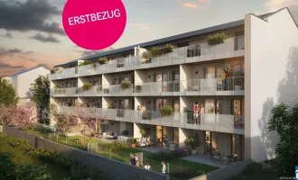 Großzügige Freiflächen: Loggia, Balkon, Terrasse oder Garten