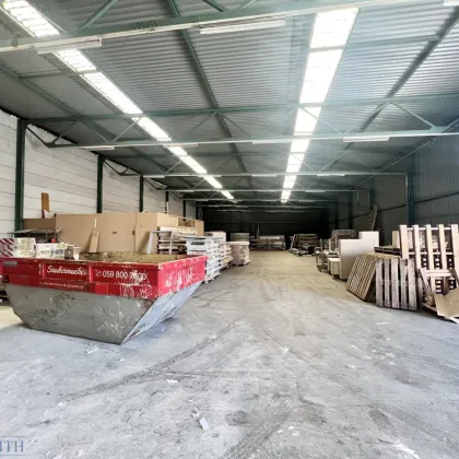 416 m² + 417 m² oder 833 m² Halle (unbeheizt / 5,50m - 6m) / Werkstatt / Produktion / etc. zu mieten! - Bild 2