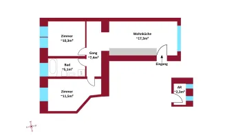 Neubau/Erstbezug I Außenflächen: Terrassen, Balkone & Dachterrassen I Schlüsselfertig I Luftwärmepumpe inkl. Kühlung I