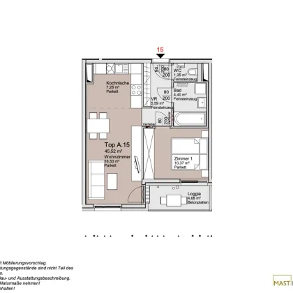 Provisionsfreie 2-Zimmer Wohnung mit Loggia - ideal auch als Anlage! - Bild 2