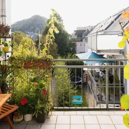 AM KÜHBERG: Sonnige, sympathische, Energiespar-4-Zimmer-Balkonwohnung mit Kapuzinerbergblick - Bild 3