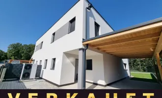 VERKAUFT! DOPPELHAUS MIT AUSSTATTUNGS-PLUS! 5 ZIMMER WIENERBERGER ZIEGELHAUS MIT KELLER, BALKON, TERRASSE NAHE KORNEUBURG. EXZELLENTE AUSSTATTUNG!