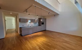 360 Tour / Moderne, exklusive 2-Zimmer-Maisonette-Dachterrassenwohnung mit Parkblick in bester Lage des 9. Bezirks