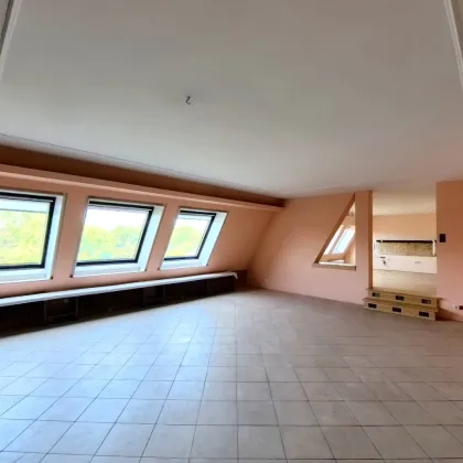 Dachgeschoßtraum mit 76m² Wohnzimmer und Blick auf die Gloriette - Bild 2