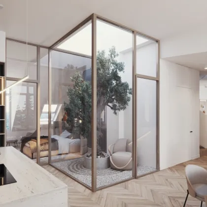 PROVISIONSFREI bis Ende Nov ! Exklusive Dachgeschosswohnung mit 360Grad Blick über Wien in 1130 ! - Bild 3