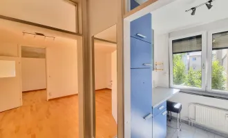 Ruhig gelegene zwei Zimmer Wohnung mit extra Küche in top zentraler Lage zum attraktiven Kaufpreis!