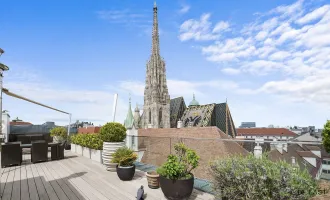 Luxus-Penthouse in der Besten Lage von Wien mit Dachterrasse und Blick auf den Stephansdom!