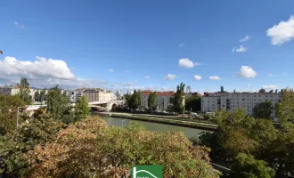 Stadtwohnung in Bestlage: Nähe Urania, Wien Mitte und Prater - 3.Zimmer-Traum mit Balkon und Donaukanal-Blick