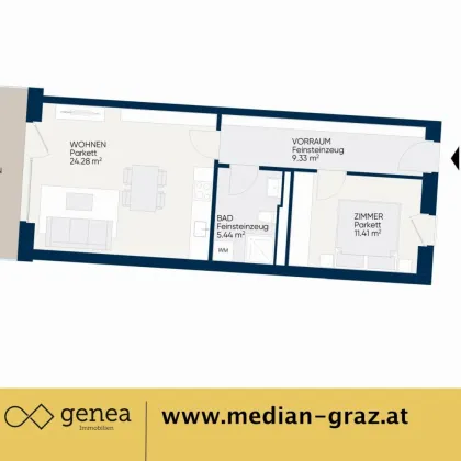 Neubau | Die Wohnung, die du verdient hast | Provisionsfrei | MEDIAN - Bild 2