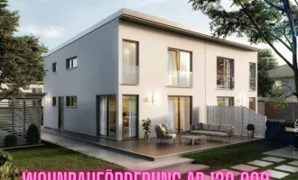 Neues Zuhause in Vorarlberg - Doppelhaushälfte mit Garten, Terrasse & Erstbezug! Min 120.000 Wohnbauförderung. (Haus A - Links)