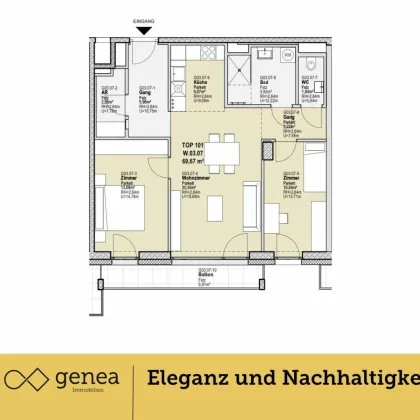 Grünes Wohnen in Esplanade 7 | Luxuriöse Wohnungen mit Balkon | Provisionsfrei - Bild 2