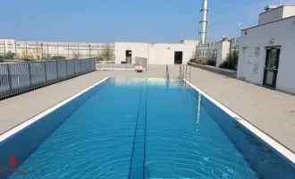 Neuwertige Top Maisonette! 4 Zimmer Garteneigentum mit Pool am Dach in guter Lage!!!