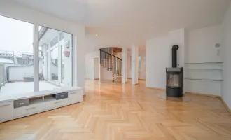 Befristete luxuriöse Dachgeschosswohnung im Stilaltbau - Blick über die Dächer Wien's - ab 1.1.25