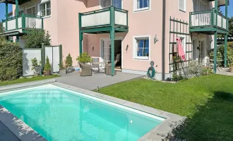 Ruhige Gartenwohnung mit Pool