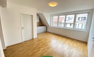 Modernisierte Dachgeschosswohnung in ruhiger Spielstraße beim Familienplatz - Mit Einbauküche und Abstellraum!