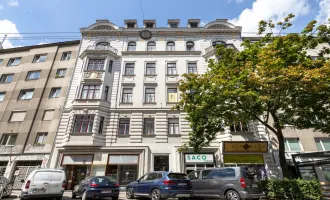 HOFRUHELAGE BEIM NASCHMARKT | Altbau mit Potenzial | Zugang zum angrenzenden Planquadrat Park | Prachtvolles Jahrhundertwendehaus | 8 Min. in den 1. Bezirk