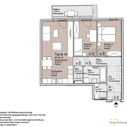 *Ende 2026* Provisionsfreie 3-Zimmer Wohnung unweit der Alten Donau! - Bild 3