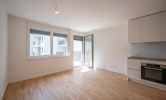 ASG IV-Qualitatives Wohnen in urbaner Lage: hochwertiger 1-Zimmer ERSTBEZUG mit Balkon! Provisionsfrei