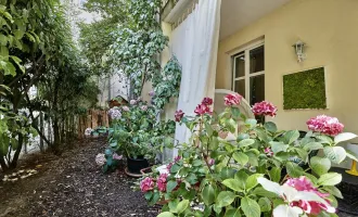 Bestlage Nähe Mariahilferstraße! Exquisite 6-Zimmer-Maisonette-Wohnung mit romantischem Eigengarten und Garagenplatz