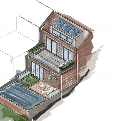 UNVERBAUBARER BLICK IN DEN LAINZER TIERGARTEN und WIENERWALD - AUCH FÜR NEUBAU oder DOPPELHAUS GEEIGNET - Bild 3