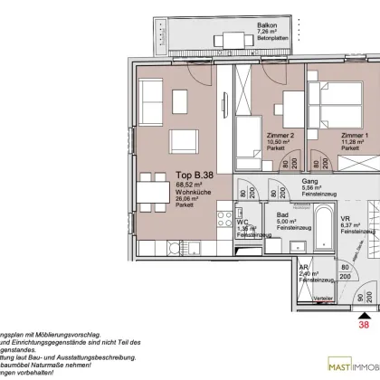 *Ende 2026* Provisionsfreie 3-Zimmer Wohnung im 5. Stock! - Bild 3