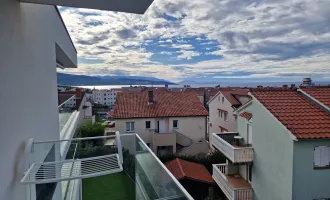 Stadt Krk: sehr schöne Wohnung mit Meerblick