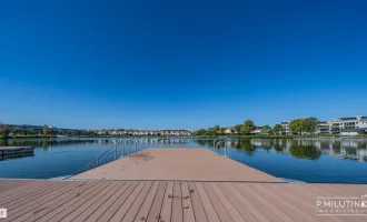 Neu in Vösendorf ++Süd-Westseitige 3-Zimmer Wohnung (ca. 74m2) mit Garten und Terrasse (ca. 65m2) – Ihr sonniges Zuhause++Moderne Gartenwohnung mit ganzjährigem Zugang zu einem gemeinschaftlich genutzten BADETEICH+