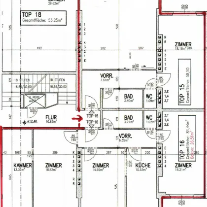 Großwohnung mit 6 Zimmer (Zusammenlegung von 2 Wohnungen) mit verschiedensten Nutzungsmöglichkeiten - Bild 3