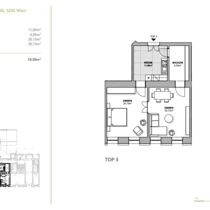 Wohnungspaket für Investoren | 3 Wohnungen in 1200 Wien | sanierungsbedürftig - Bild 2