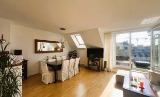 NASCHMARKT NÄHE: TRAUMHAFTE DG-MAISONETTE-WOHNUNG MIT 360°-DACHTERRASSE IN RUHELAGE