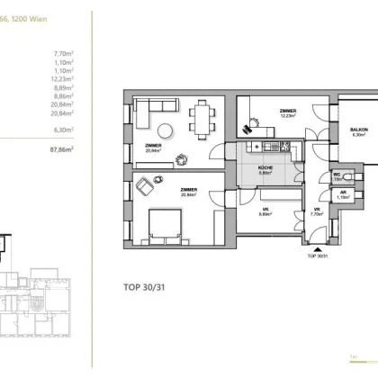 Gebäude aus der Gründerzeit | 88 m² | unbefristet vermietete Wohnung - Bild 2